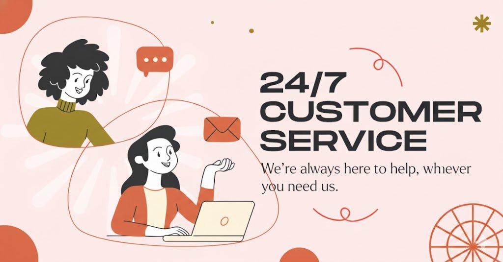 24/7 customer service